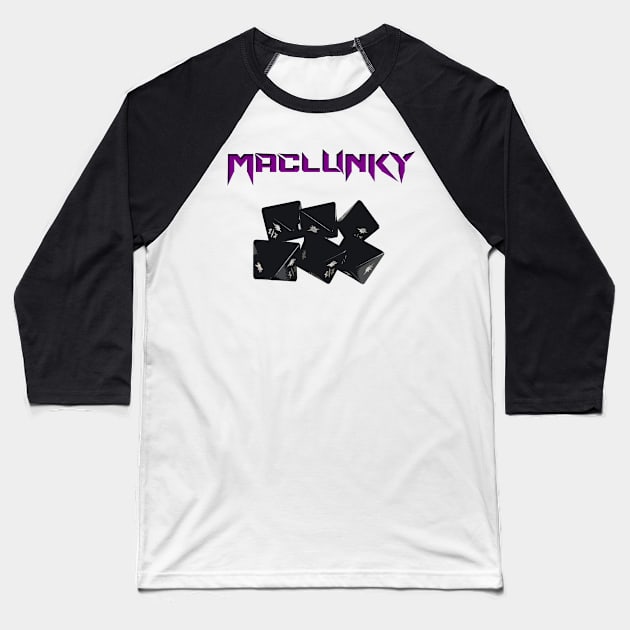 Maclunky Armada Baseball T-Shirt by Crabbok